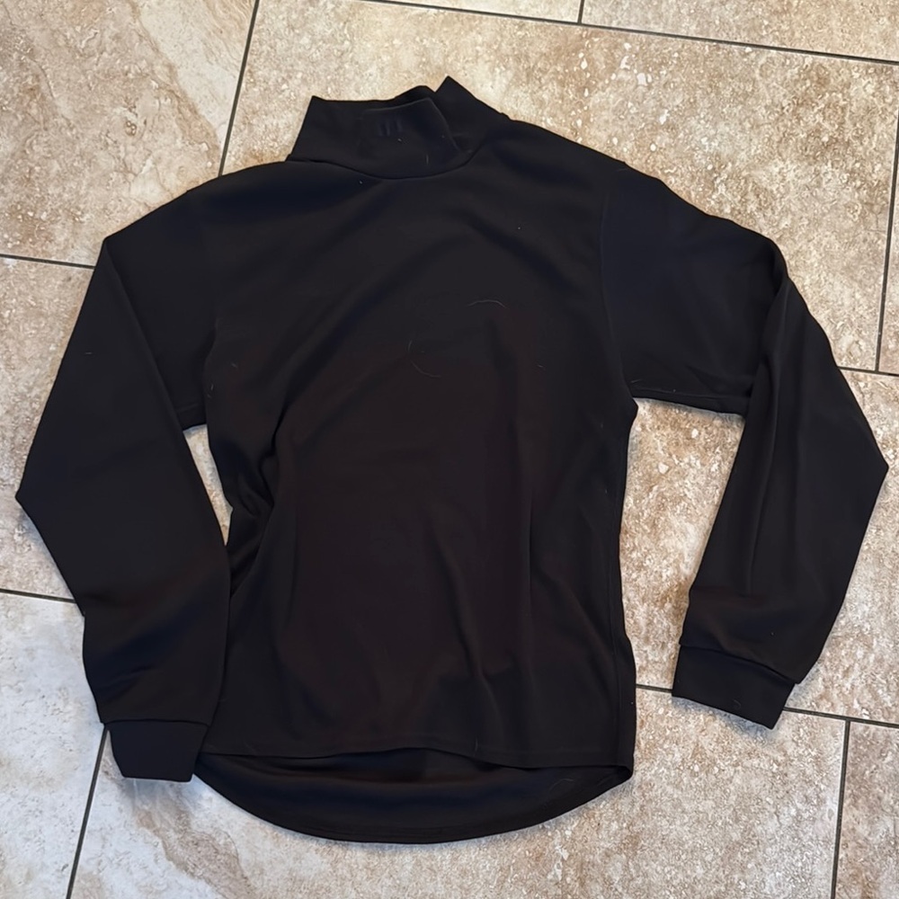 Black‎ Fitted Hoodie with Mandarin Collar